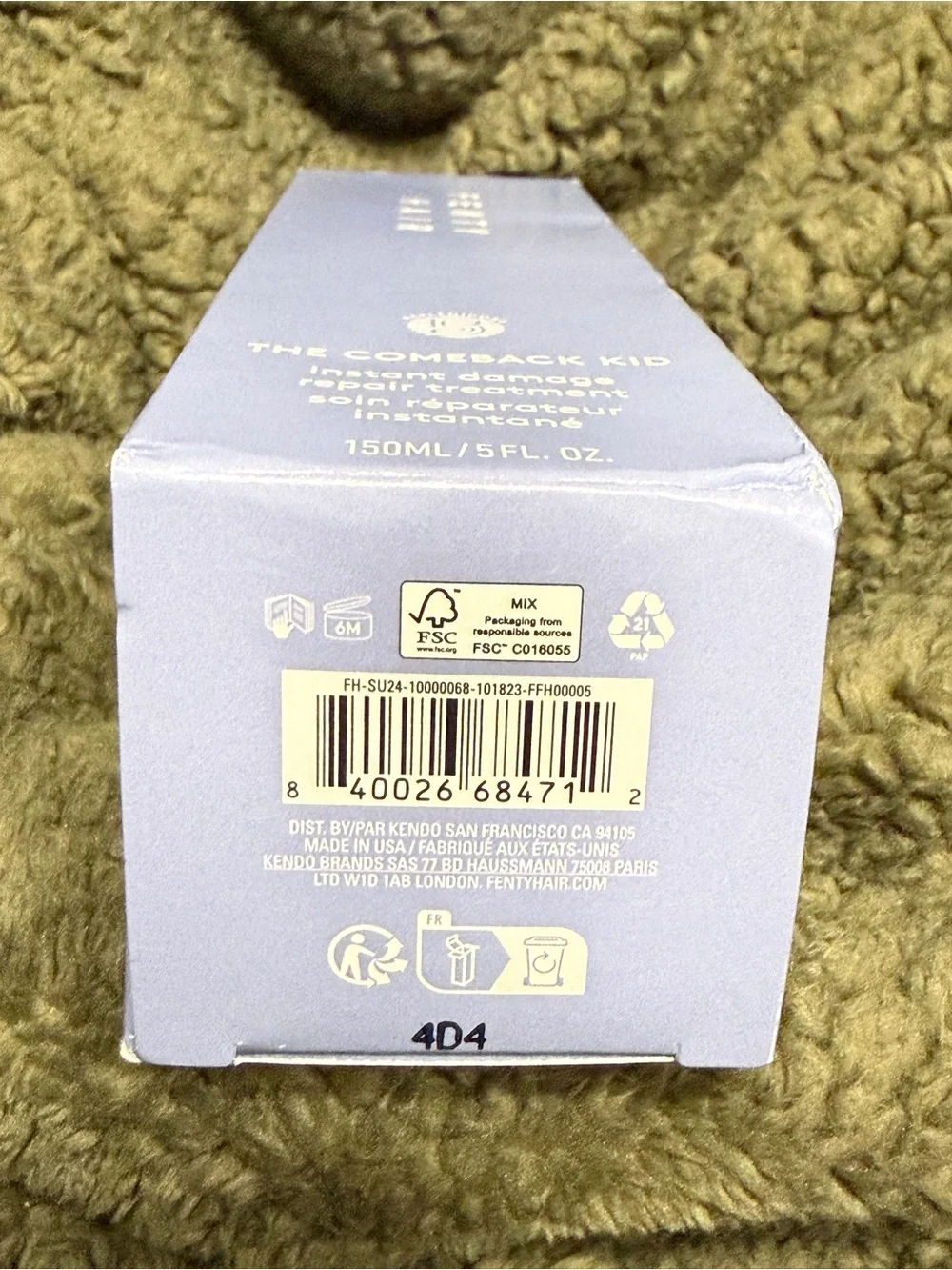 Fenty Hair The Comeback Kid Instant Damage Repair Treatment - Lavender